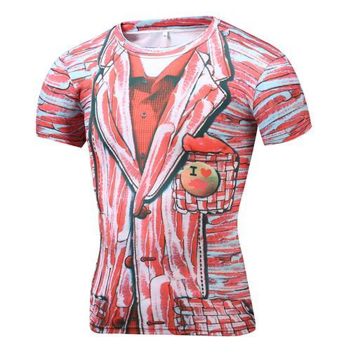Men's Short Sleeve Polyester O-Neck T-Shirt Punk 3D thinkers/tree Printed T shirt Men t shirt M-4XL 2017 New Fashion top tees