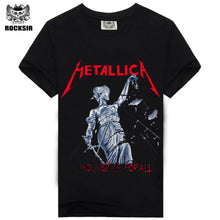 Iron Maiden AC DC Metallica The Beatles Nirvana Guns N Roses Rock 3D Printed Men's T Shirt Hip Hop Famous Brand