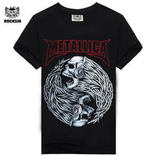Iron Maiden AC DC Metallica The Beatles Nirvana Guns N Roses Rock 3D Printed Men's T Shirt Hip Hop Famous Brand