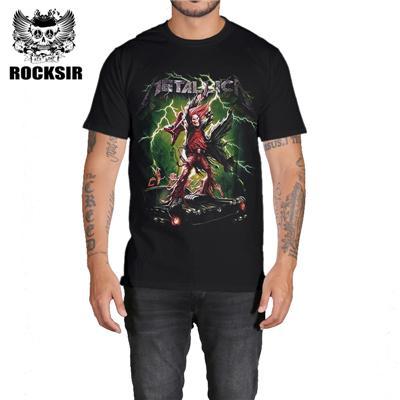 Iron Maiden AC DC Metallica The Beatles Nirvana Guns N Roses Rock 3D Printed Men's T Shirt Hip Hop Famous Brand