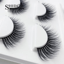 Winged Natural Long Mink False Eyelashes Makeup Natural Stage Party Like Wispies Cross 3D Mink Lashes Extension Make Up 3 Pairs