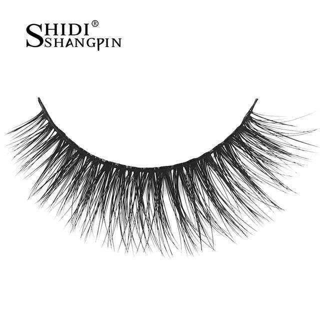 Winged Natural Long Mink False Eyelashes Makeup Natural Stage Party Like Wispies Cross 3D Mink Lashes Extension Make Up 3 Pairs