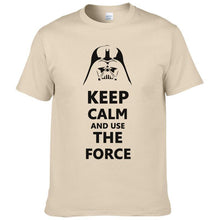 2016 New Star Wars Darth Vader t shirt men shirt Keep Calm and awakens Use THE FORCE emoji tshirt homme funny t shirts boy #025