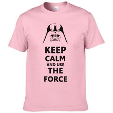 2016 New Star Wars Darth Vader t shirt men shirt Keep Calm and awakens Use THE FORCE emoji tshirt homme funny t shirts boy #025