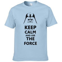 2016 New Star Wars Darth Vader t shirt men shirt Keep Calm and awakens Use THE FORCE emoji tshirt homme funny t shirts boy #025