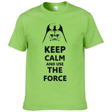 2016 New Star Wars Darth Vader t shirt men shirt Keep Calm and awakens Use THE FORCE emoji tshirt homme funny t shirts boy #025