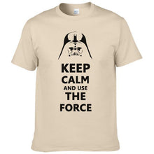 2016 New Star Wars Darth Vader t shirt men shirt Keep Calm and awakens Use THE FORCE emoji tshirt homme funny t shirts boy #025