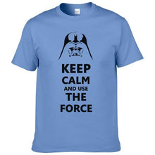 2016 New Star Wars Darth Vader t shirt men shirt Keep Calm and awakens Use THE FORCE emoji tshirt homme funny t shirts boy #025