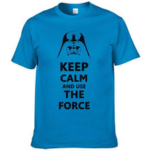 2016 New Star Wars Darth Vader t shirt men shirt Keep Calm and awakens Use THE FORCE emoji tshirt homme funny t shirts boy #025