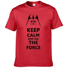2016 New Star Wars Darth Vader t shirt men shirt Keep Calm and awakens Use THE FORCE emoji tshirt homme funny t shirts boy #025