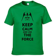 2016 New Star Wars Darth Vader t shirt men shirt Keep Calm and awakens Use THE FORCE emoji tshirt homme funny t shirts boy #025