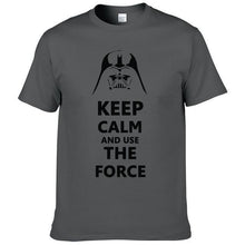 2016 New Star Wars Darth Vader t shirt men shirt Keep Calm and awakens Use THE FORCE emoji tshirt homme funny t shirts boy #025