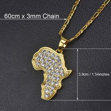 Anniyo 9 Style Africa Map Pendant Necklace for Women/Men Silver/Gold Color Ethiopian Jewelry Wholesale African Maps Hiphop Item