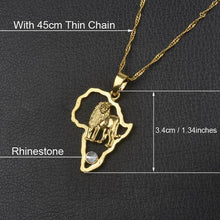 Anniyo 9 Style Africa Map Pendant Necklace for Women/Men Silver/Gold Color Ethiopian Jewelry Wholesale African Maps Hiphop Item