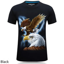 2016 summer Men's brand clothing O-Neck short sleeve animal T-shirt monkey/lion 3D Digital Printed T shirt Homme large size