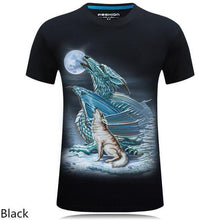 2016 summer Men's brand clothing O-Neck short sleeve animal T-shirt monkey/lion 3D Digital Printed T shirt Homme large size