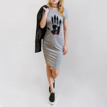 2017 New Fashion Autumn Style Women Dress Elegant Ladies Sexy Casual Print Red Lips Short Sleeve Pencil Dresses Female Vestidos