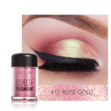 FOCALLURE 12 Colors Glitter Eye Shadow Cosmetic Makeup Diamond Lips Loose Makeup Eyes Pigment Powder Woman Cosmetics Make Up New