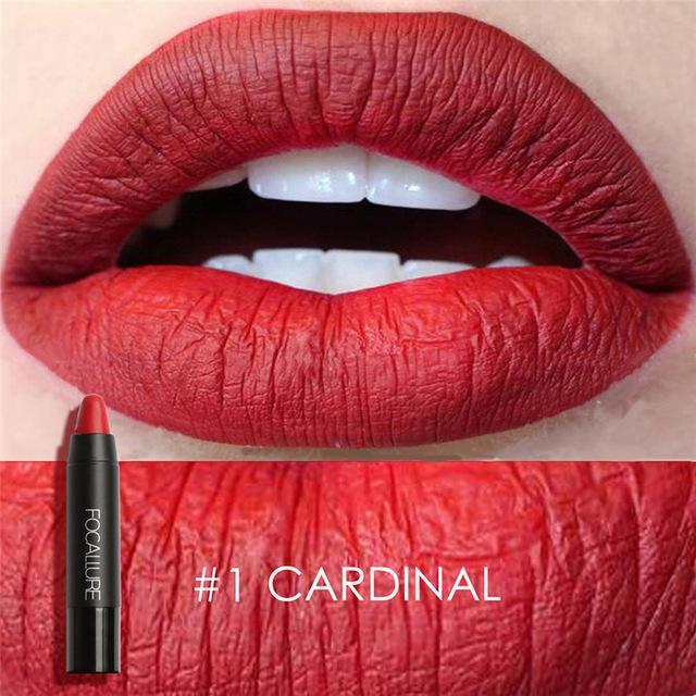 FOCALLURE 19 Colors Lip Stick Moisturizer Matte Lipstick Pencil Waterproof Long Lasting Make Up Lips Women Cosmetic Sexy Beauty