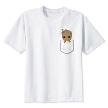 Guardians of the Galaxy 2 movie Anime baby groot new fashion 2017 mens t shirt T-shirt male top funny Tshirt white tops tees